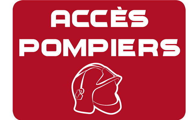 Panneau d'accès pompier